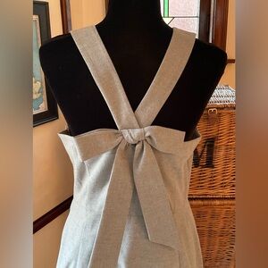Banana Republic Gray Bow Back Dress